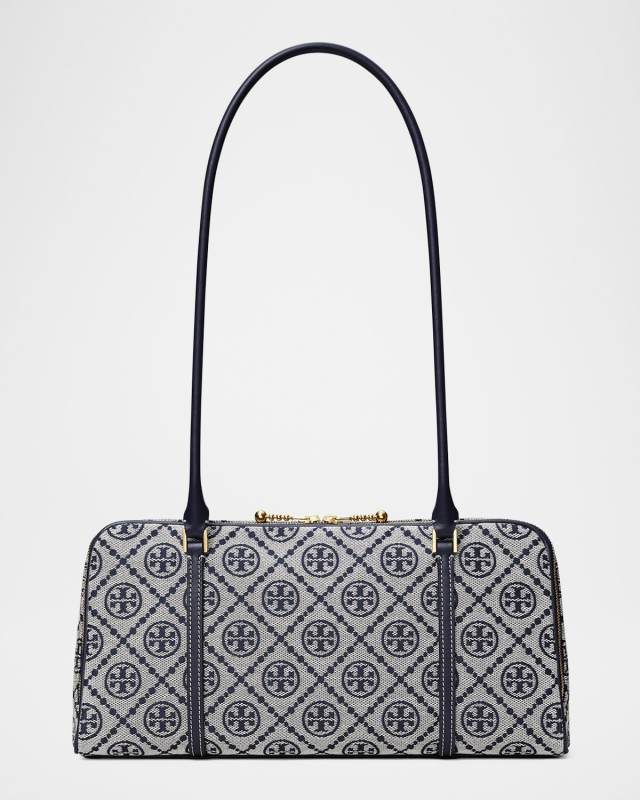 Small T Monogram Canvas Shoulder Bag